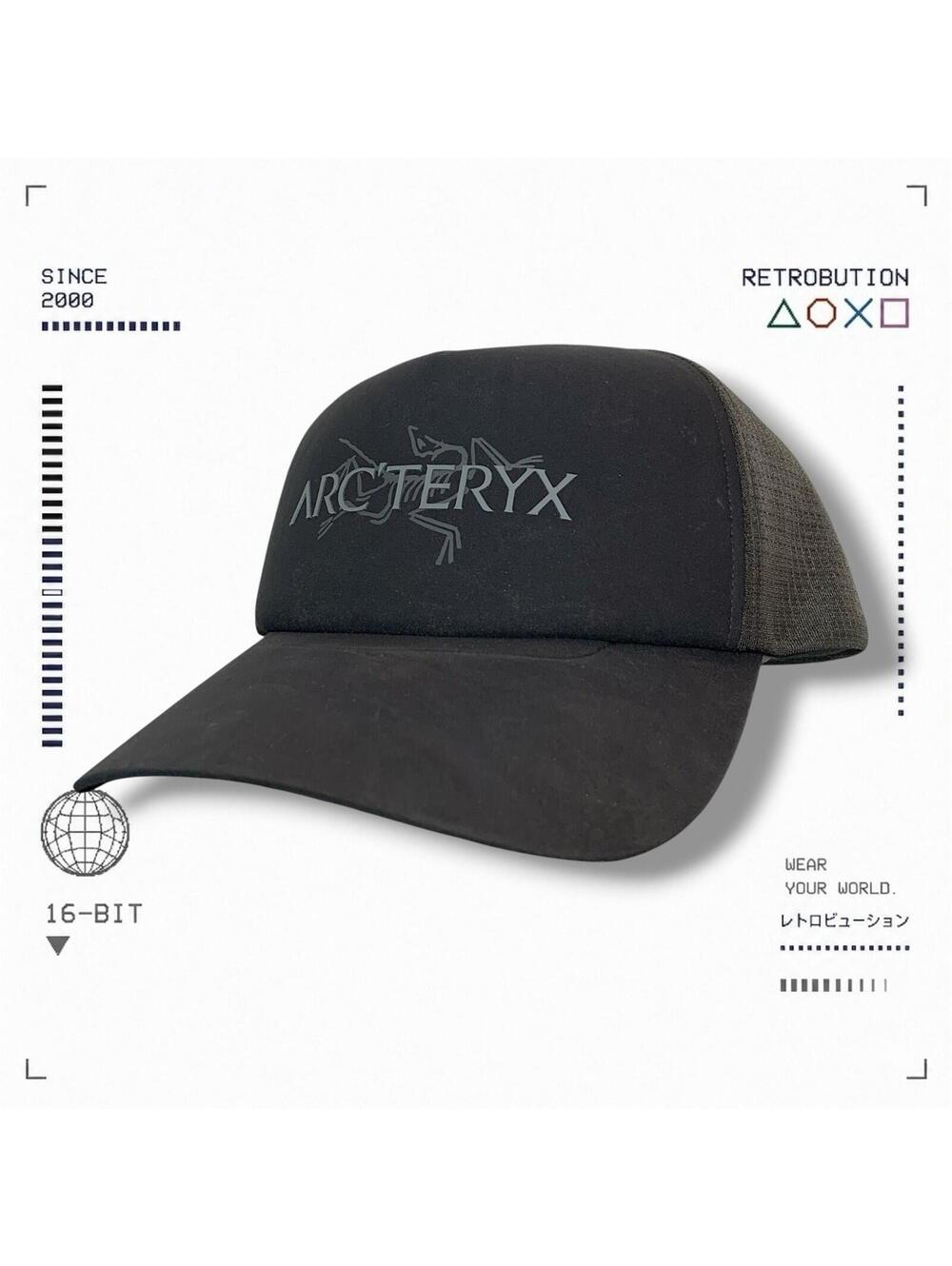 Arc’teryx Logo Mesh Back Trucker Hat Black Size L/XL